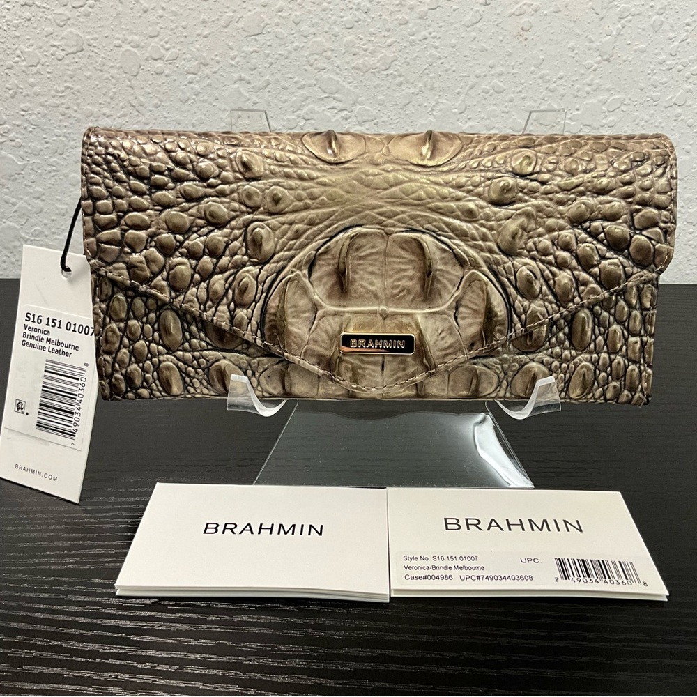 Brahmin Veronica BRINDLE MELBOURNE Envelope Wallet NWT
